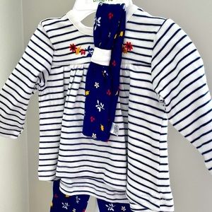 Baby girl 2 piece set plus headband NWT